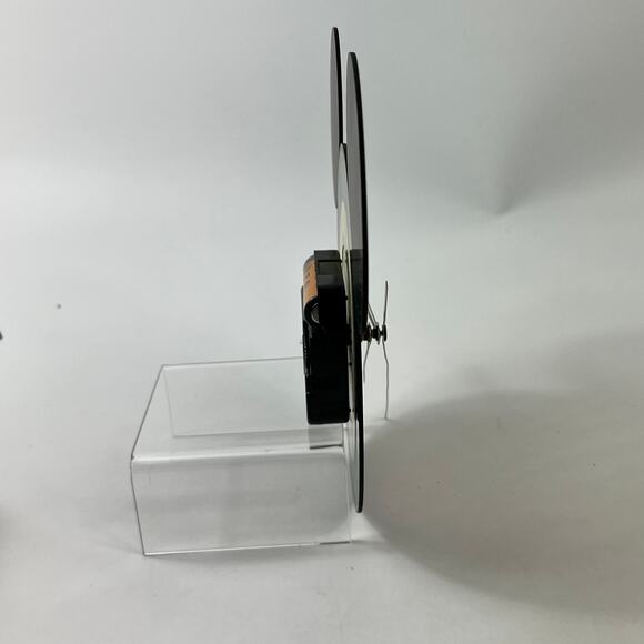 Vtg Disneyland Aesop Record Mickey Mouse Wall Clock Handmade Vinyl Art 9"x7.5" - Picture 4 of 7